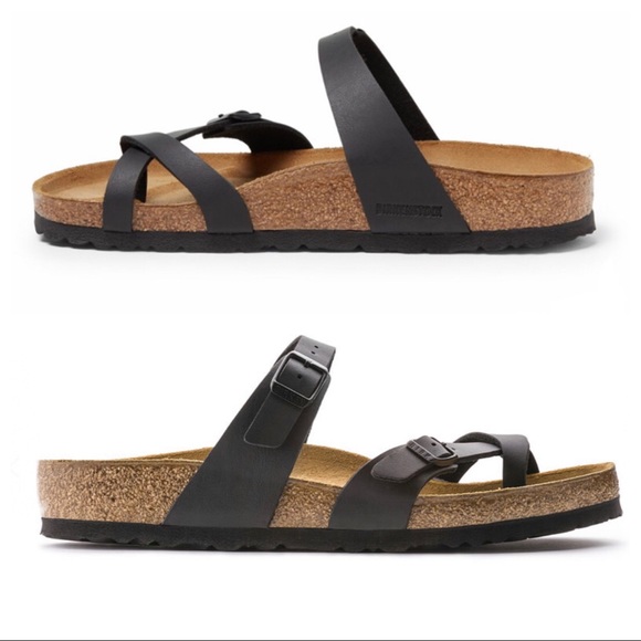 NWT Birkenstock Mayari Birko-Flor Sandals in Black - Picture 5 of 14